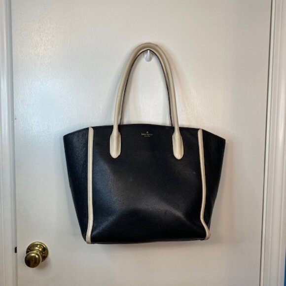 kate spade Handbags - Kate Spade Black and white large tote bag